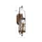20'' Bronze Glass Decorative Candle Wall Sconce
